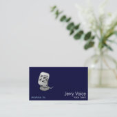 microfoon visitekaartje (Staand voorkant)