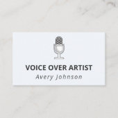 Microfoongeluidsrecorder Klassiek elegant Visitekaartje (Voorkant)