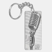  microfoonmonogram  Sleutelhanger (Voorkant Links)
