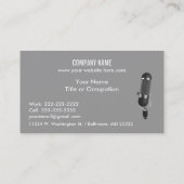 Microfoonmuziek Studio of entertainment Visitekaartje (Achterkant)