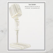 microfoonontwerpbriefhoofd persoonlijk briefhoofd (Voorkant)