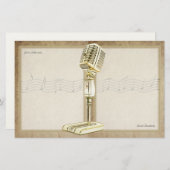  microfoonpapier briefpapier (Voorkant / Achterkant)