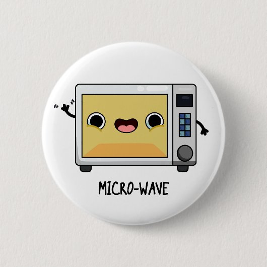 Microgolf Funny Pun Ronde Button 5,7 Cm (Voorkant)
