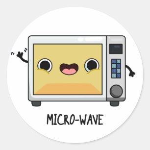 Microgolf Funny Pun Ronde Sticker