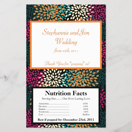 Microgolf Popcorn Floral Burst Flyer (Voorkant)