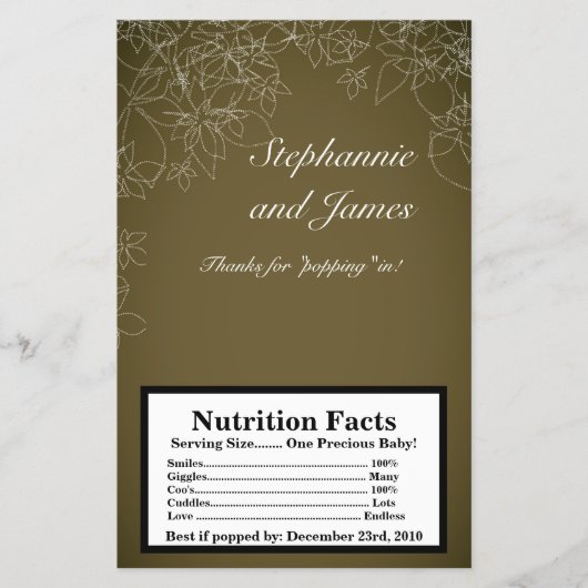 Microgolf Popcorn omheining Autumn Floral Herfst B Flyer (Voorkant)