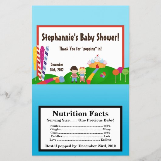 Microgolf Popcorn Snoep Land Ice Cream Flyer (Voorkant)