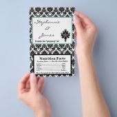 Microgolf Popcorn Wrapper Black Damask Flyer (Hand)