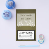 Microgolf Popcorn Wrapper Brown Double Bike Flyer (Enkel)