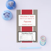 Microgolf Popcorn Wrapper Crimson Red Gray Bg Whit Flyer (Enkel)