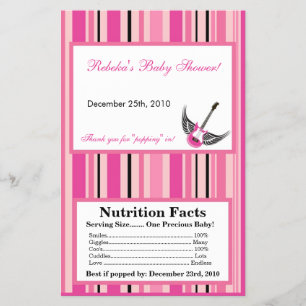 Microgolf Popcorn Wrapper Girly Pink Punk Skull Flyer
