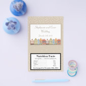 Microgolf Popcorn Wrapper Old Town Kerstmis Flyer (Enkel)