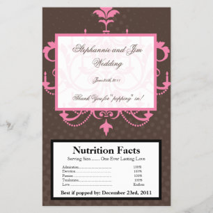 Microgolf Popcorn Wrapper Pink Chandelier Flyer