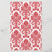 Microgolf Popcorn Wrapper Red White Damask Lace (Achterkant)