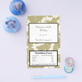 Microgolf Popcorn Wrapper White Ginkgo Leaves Flyer (Enkel)