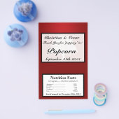 Microgolf Popcorn Wrapper White Tree Red Black Str Flyer (Enkel)