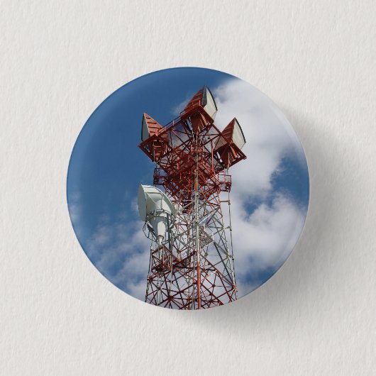 Microgolf Telecommunicatietoren Ronde Button 3,2 Cm (Voorkant)