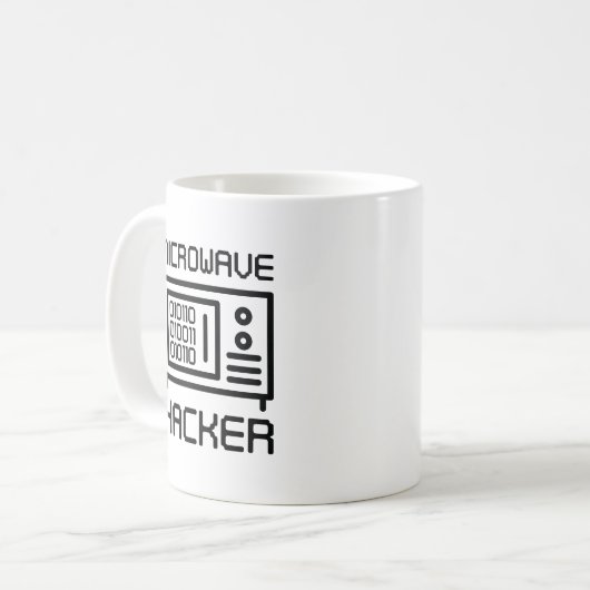Microgolfhacker Koffiemok (Voorkant links)