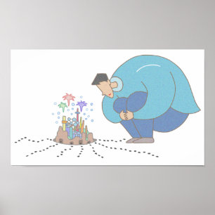 Microkosmos aan je voeten. poster