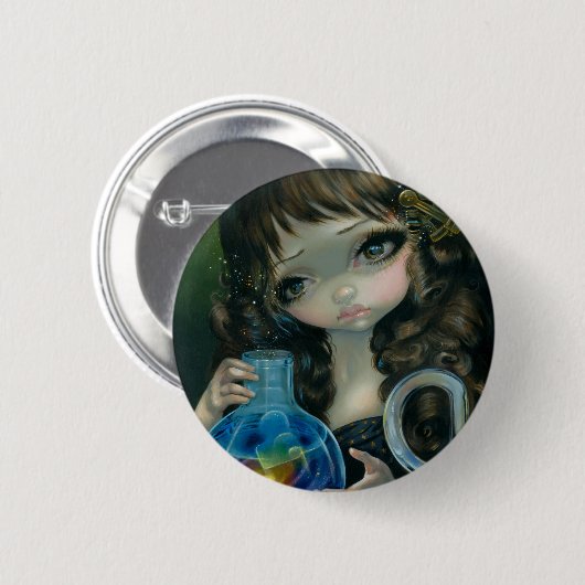 "Microkosmos: Galaxy-Button Ronde Button 5,7 Cm (Voorkant /achterkant)