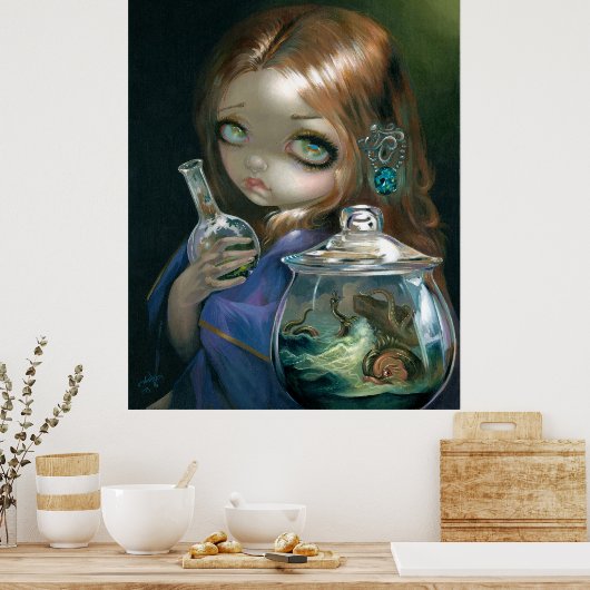 Microkosmos: Zee monsters ART PRINT pop surrealism (Keuken)