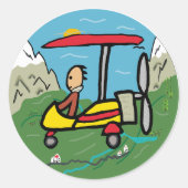 Microlamp Ronde Sticker (Voorkant)