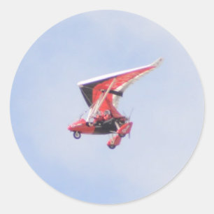 Microlichtvliegtuig Ronde Sticker