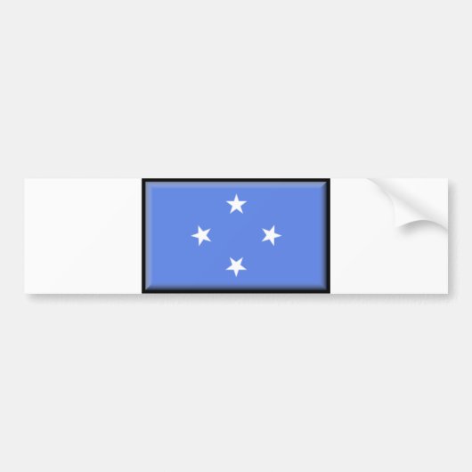 Micronesia Flag Bumpersticker (Voorkant)