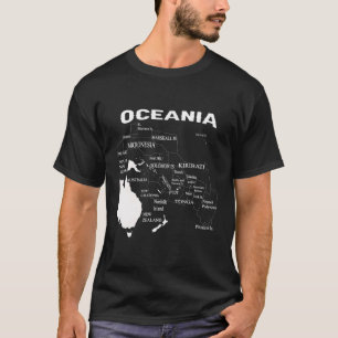 Micronesia Kaart Polynesia Kaart Melanesia Kaart T-shirt