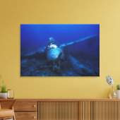 Micronesia, Palau, werelderfgoedgebied. WWII Canvas Afdruk (Insitu (Woonkamer))