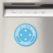Micronesia Round Emblem Magneet (Insitu (Vaatwasser))