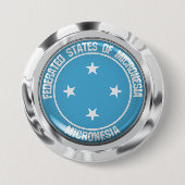 Micronesia Round Emblem Ronde Button 7,6 Cm (Voorkant)