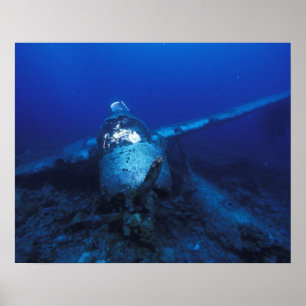 Micronesië, Palau, werelderfgoed. WOII Poster