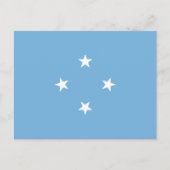 Micronesische vlag, Federale Staten van Micronesië Briefkaart (Voorkant)