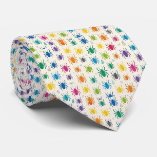 Micropatroon Spiderdas Regenboog Kleurrijk Stropdas