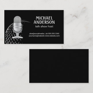 Microphone | Carte de visite hôte Podcast