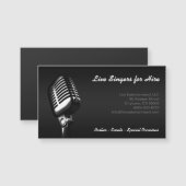 Microphone Carte de visite magnétique (Devant / Derrière)