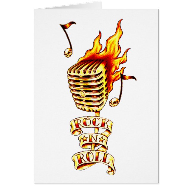 Microphone de petit pain de N de roche (Devant)