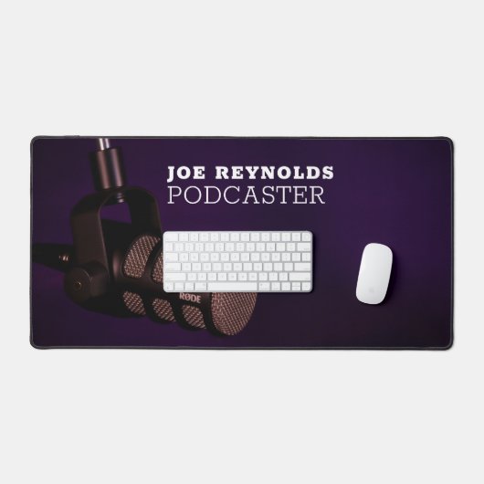 Microphone élégant, Podcaster, Podcast (Clavier et souris)