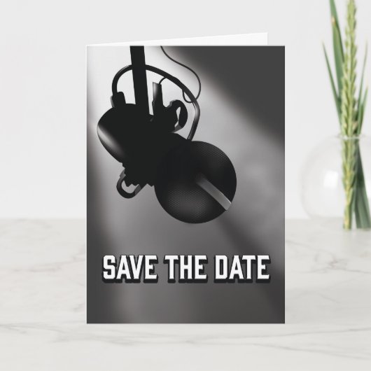 Microphone vintage Enregistrer la Date (Devant)