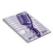 Microphone vintage Livre Lyrique Personnalisé (Côté Droit)