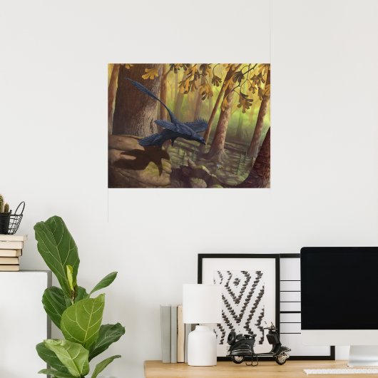 Microraptor Takeoff Print (Thuiskantoor)