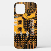 Microschemaillustratieschip, micro,backgro Case-Mate iPhone case (Achterkant)
