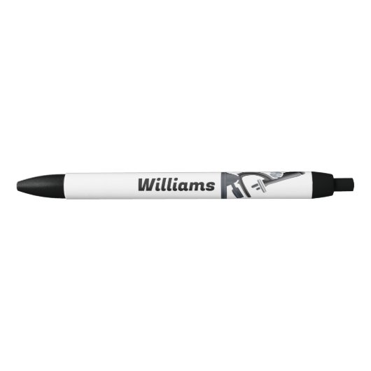 Microscoop met Jouw naam Zwarte Inkt Pen (Voorkant)