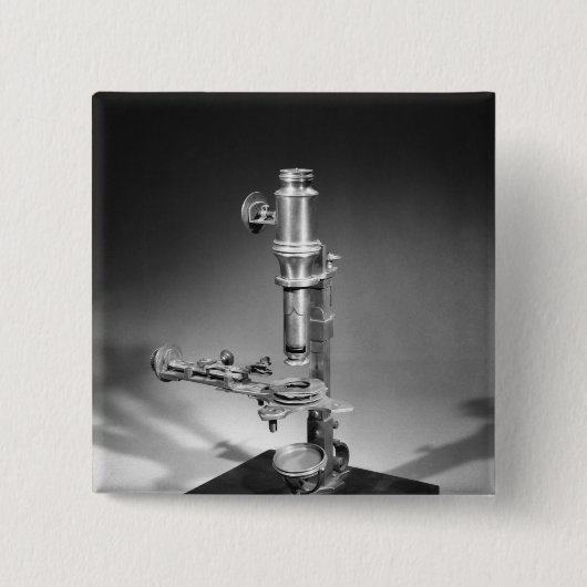 Microscoop Vierkante Button 5,1 Cm (Voorkant)
