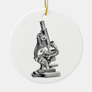  microscoopillustratie Retromicroscopen Keramisch Ornament
