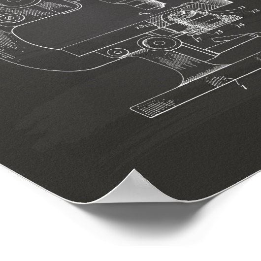 Microscope 1948 Tableau de bord de l'art breveté (Coin)