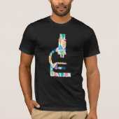 Microscope Scientist Lab Tech Labor Science Gift T-shirt (Voorkant)