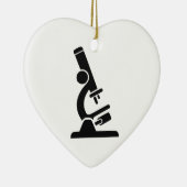 Microscope Silhouette Keramisch Ornament (Rechts)