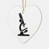 Microscope Silhouette Keramisch Ornament (Links)
